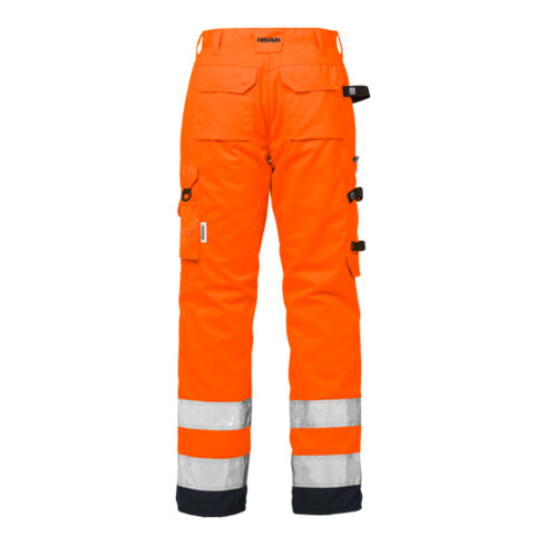 Fristads High Vis Hose Damen Kl. 2 2135 PLU Größe 40 Warnschutz-Orange/Marine