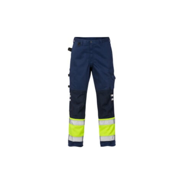 Fristads High Vis Hose Kl. 1 2032 PLU Größe C60 Warnschutz-Gelb/Marine ; Fristads Kansas