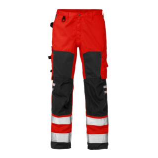 Fristads High Vis Hose Kl. 2 2026 PLU Rot (Herren)