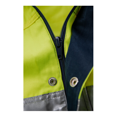 Fristads High Vis Overall Kl. 3 8601 TH Größe L Warnschutz-Gelb/Marine