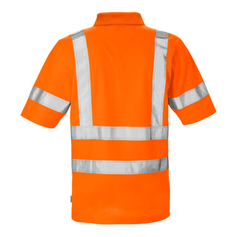 Fristads High Vis Poloshirt 7025 Kl. 3 PHV Größe 4XL Warnschutz-Orange