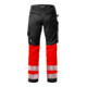 Fristads High Vis Stretch-Hose Kl. 1 2705 PLU Größe D120 Warnschutz-Rot/Schwarz-3