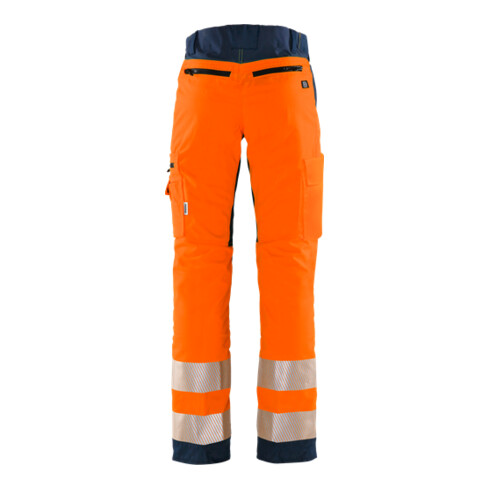 Fristads High Vis Stretch-Hose Klasse 2 2712 PLU Größe D100 Warnschutz-Orange/Marine