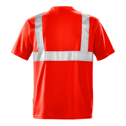 Fristads High Vis T-Shirt Kl. 2 7411 TP Größe XS Warnschutz-Rot
