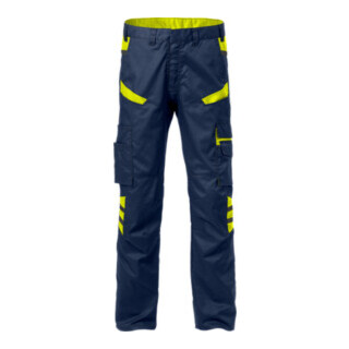 Fristads Hose 2552 STFP Marine/Gelb (Herren)
