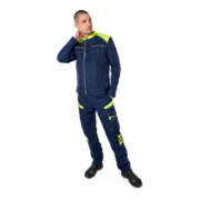 Fristads Hose 2552 STFP Marine/Gelb (Herren)-4