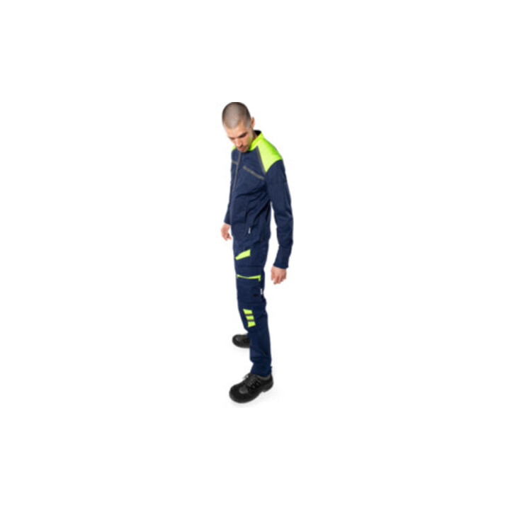 Fristads Hose 2552 STFP Marine/Gelb (Herren)
