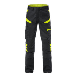 Fristads Hose 2555 STFP Schwarz Schwarz/Gelb (Herren)