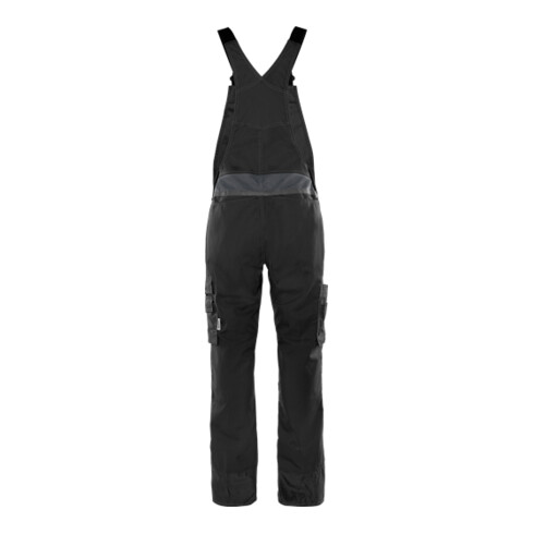Fristads Latzhose 1556 STFP Größe C62 Schwarz/Grau