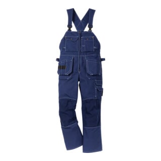 Fristads Pantalon à bavette 51 FAS bleu (hommes)