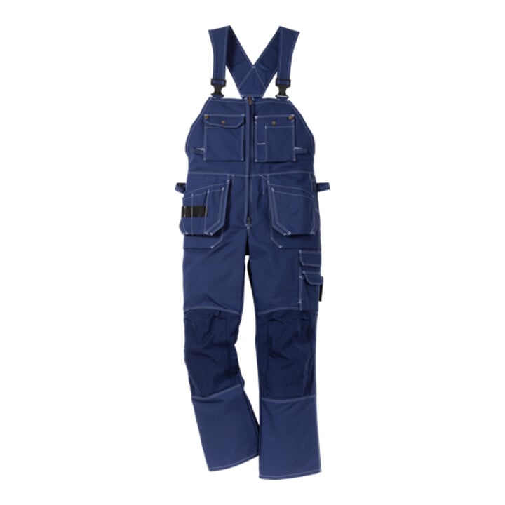 Fristads Pantalon à bavette 51 FAS bleu (hommes)