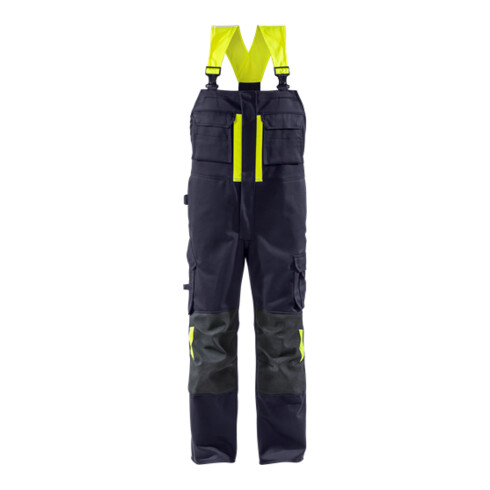 Fristads Schweisser latzhose 1029 WEL Größe C64 Marine/Warnschutz-Gelb