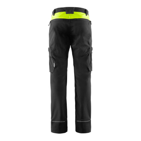 Fristads Stretch-Hose 2653 LWS Größe D84 Schwarz/Gelb