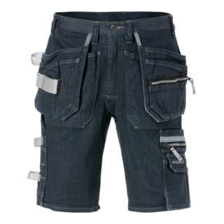 Fristads Stretch-Jeans-Shorts 2137 DCS Blau (Herren)