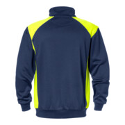Fristads Sweatshirt 7048 SHV Größe 4XL Marine/Warnschutz-Gelb-3