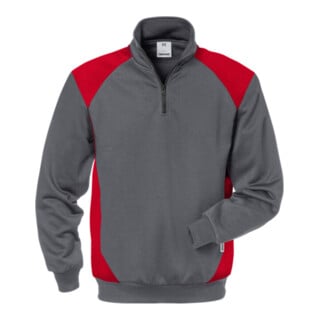 Fristads Sweatshirt 7048 SHV Rot; Grau (Herren)