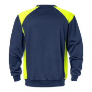 Fristads Sweatshirt 7148 SHV Größe 4XL Marine/Warnschutz-Gelb-3