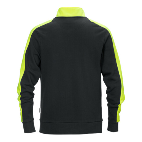 Fristads Sweatshirt mit kurzem Reißverschluss 7449 RTS Größe 4XL Schwarz