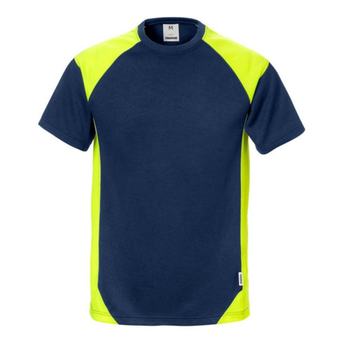 Fristads T-Shirt 7046 THV Marine/Gelb (Herren)