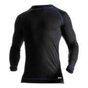 Fristads T-Shirt aus Wolle Langarm 7517 MW Schwarz (Herren)-1
