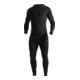 Fristads T-Shirt aus Wolle Langarm 7517 MW Schwarz (Herren)