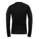 Fristads T-Shirt aus Wolle Langarm 7517 MW Schwarz (Herren)