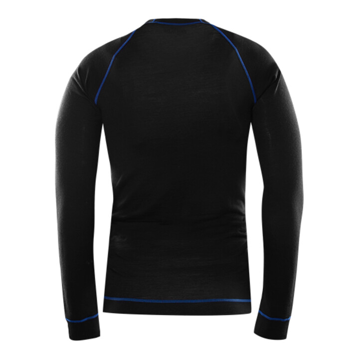 Fristads T-Shirt aus Wolle Langarm 7517 MW Schwarz (Herren)