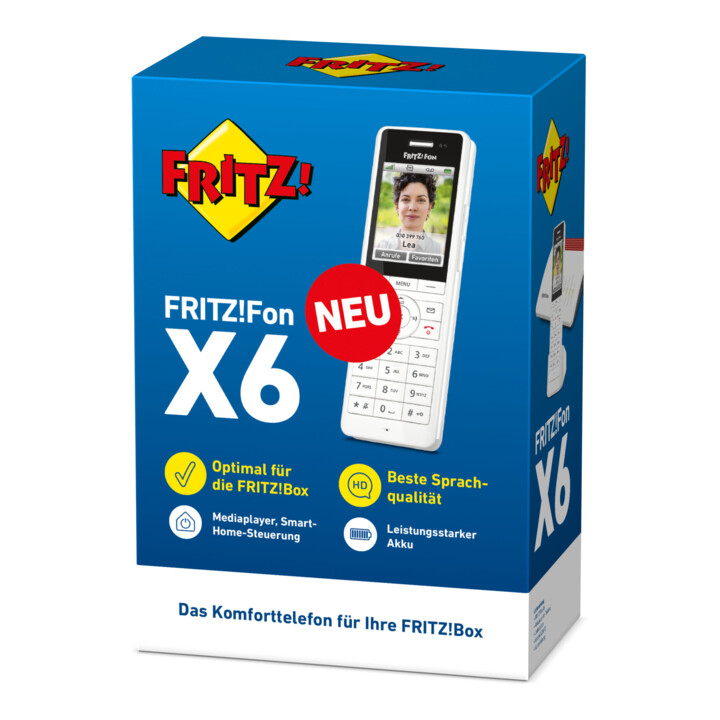 FRITZ Téléphone FRITZ!Fon X6 blanc écran couleur DECT