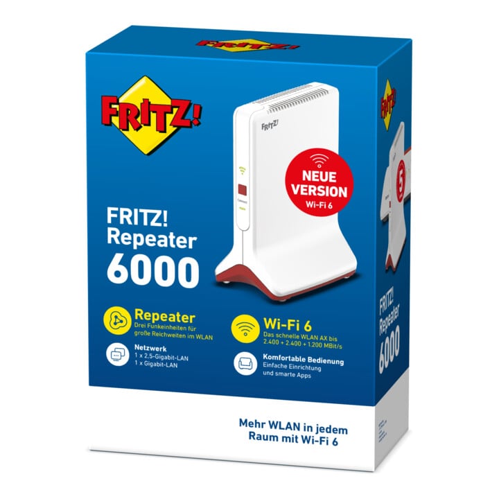 FRITZ WLAN Repeater FRITZ!Repeater 6000 Wi-Fi 6