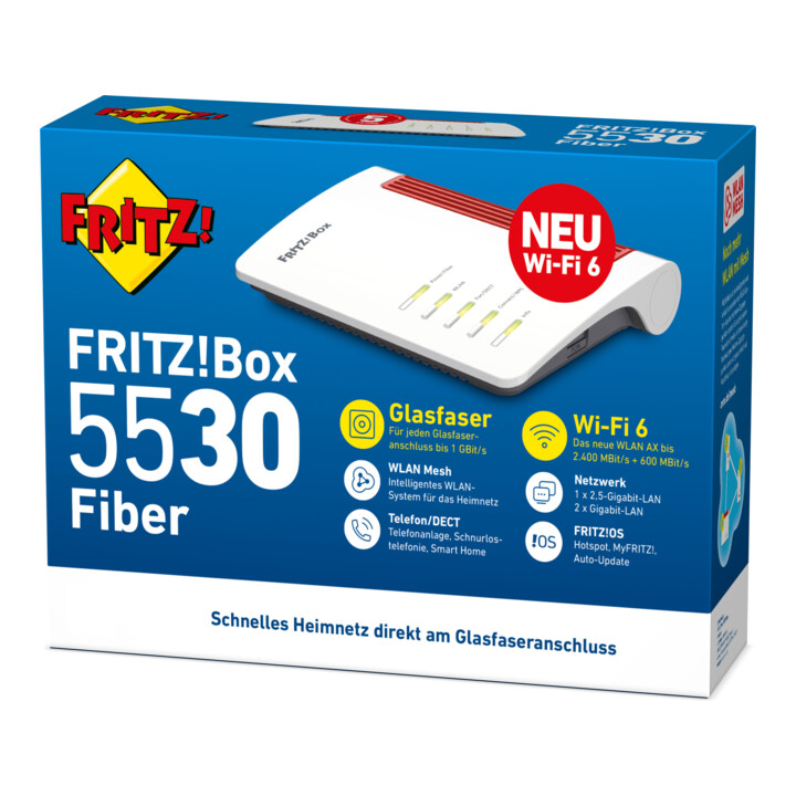 fritz WLAN Router FRITZ!Box 5530 FIBER Wi-Fi 6