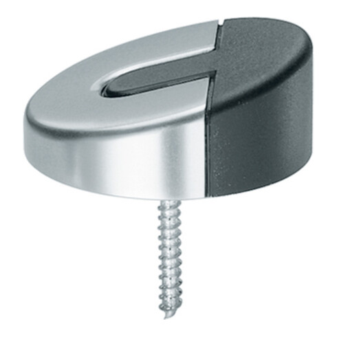 FSB Bodentürpuffer 38 3816 D.60mm Alu.naturf./F1 Dübelmontage
