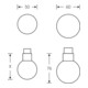 FSB Bouton de porte à cadre 07 0802 Matériau aluminium 0105 4-KT. 8mm fixe/rotatif-3