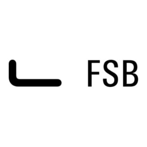 FSB Bouton de porte à cadre 07 0846 Matériau aluminium 0105 4-KT. 9mm fixe