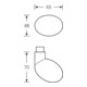FSB Bouton de porte ZT, 0 23 0804, unilatéral, a.Ros.rd, F69 ma-3