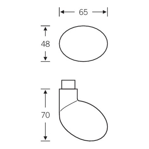 FSB Bouton de porte ZT, 0 23 0804, unilatéral, a.Ros.rd, F69 ma