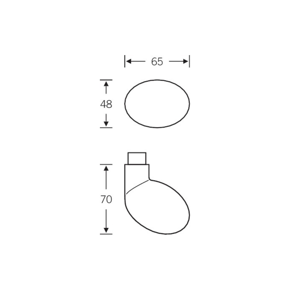 FSB Bouton de porte ZT, 0 23 0804, unilatéral, a.Ros.rd, F69 ma
