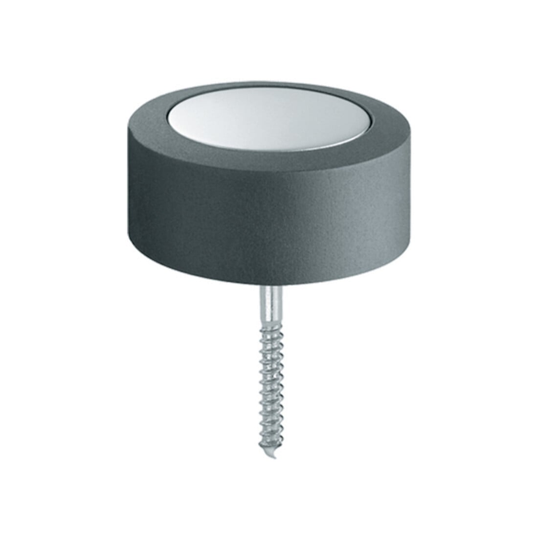 FSB Butoir de porte de sol 38 3878 D.48mm H.24mm Alu.naturf./F1 Montage sur cheville