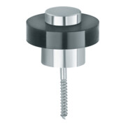 FSB Butoir de porte de sol 38 3881 D.45mm H.34mm Alu.naturf./F1 Montage sur cheville