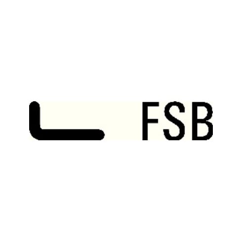 FSB Butoir de porte de sol 38 3881 D.45mm H.34mm Alu.naturf./F1 Montage sur cheville