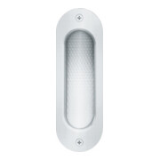 FSB Coque de porte coulissante 4212 Longueur aveugle 120mm Largeur 40mm Acier inoxydable ovale mat fin ovale mat