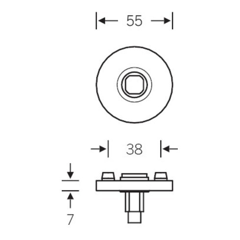 FSB Dr.-ros.121731 VA 6204 Schildstärke 7mm rd.rd.