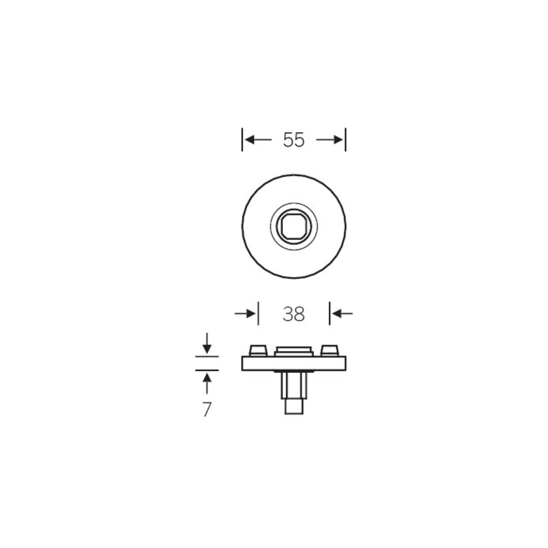 FSB Dr.-ros.121731 VA 6204 Schildstärke 7mm rd.rd.