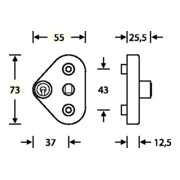 FSB Fenstergriffsicherung 34 3407 Fenstergriffe m.10mm No.VA ma-4