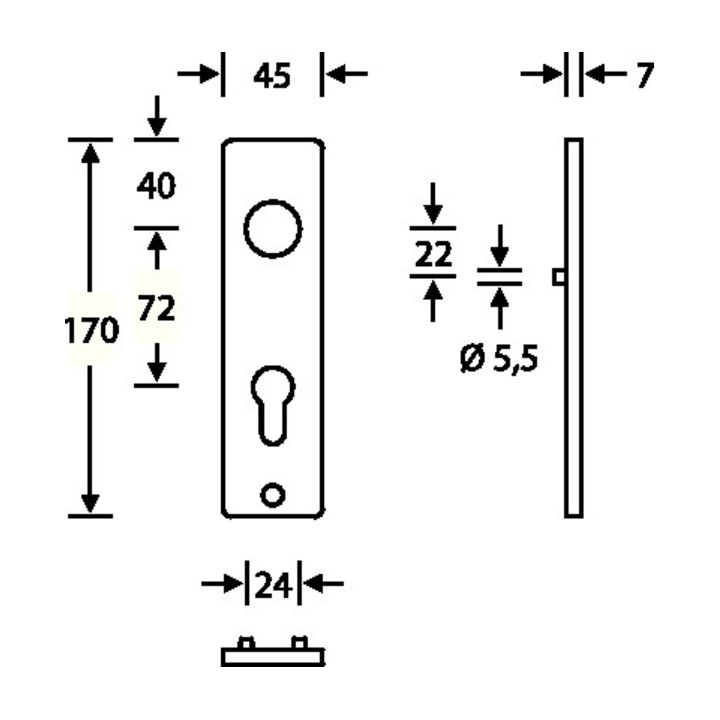 FSB Kurzschild-Paar 14 1402 VA 6204 PZ