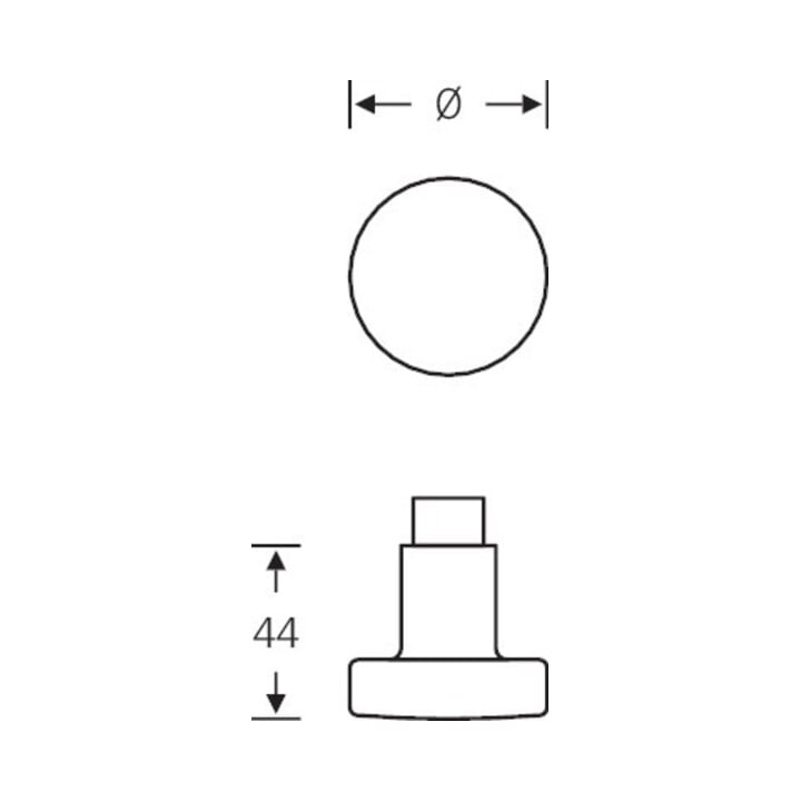 FSB PT-Türknopf, 07 0829, a.Ros.oval, Alu F1