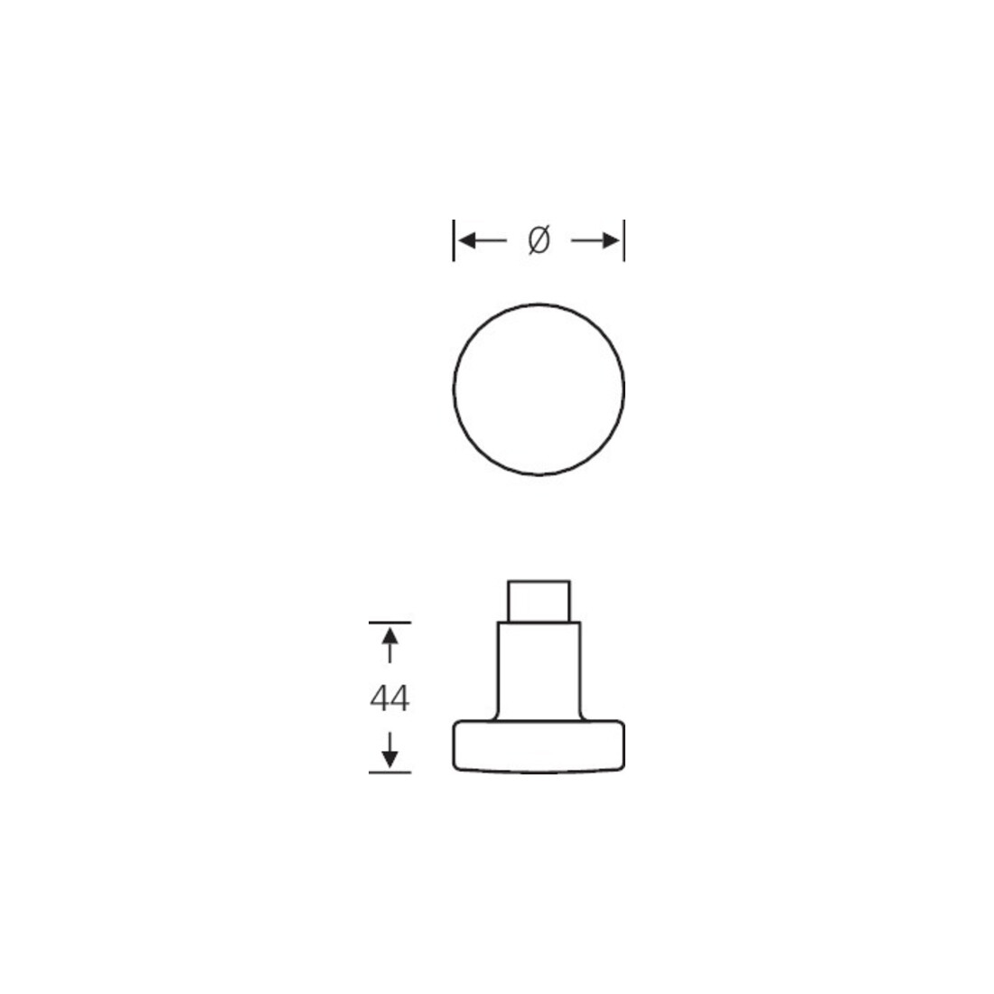 FSB PT-Türknopf, 07 0829, a.Ros.oval, Alu F1