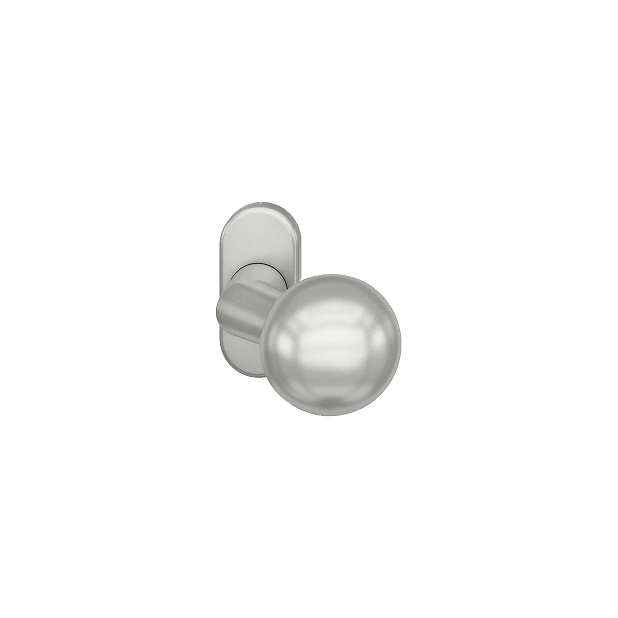 FSB PT-Türknopf, feststehend, 07 0846, a.Ros.oval, Alu F1