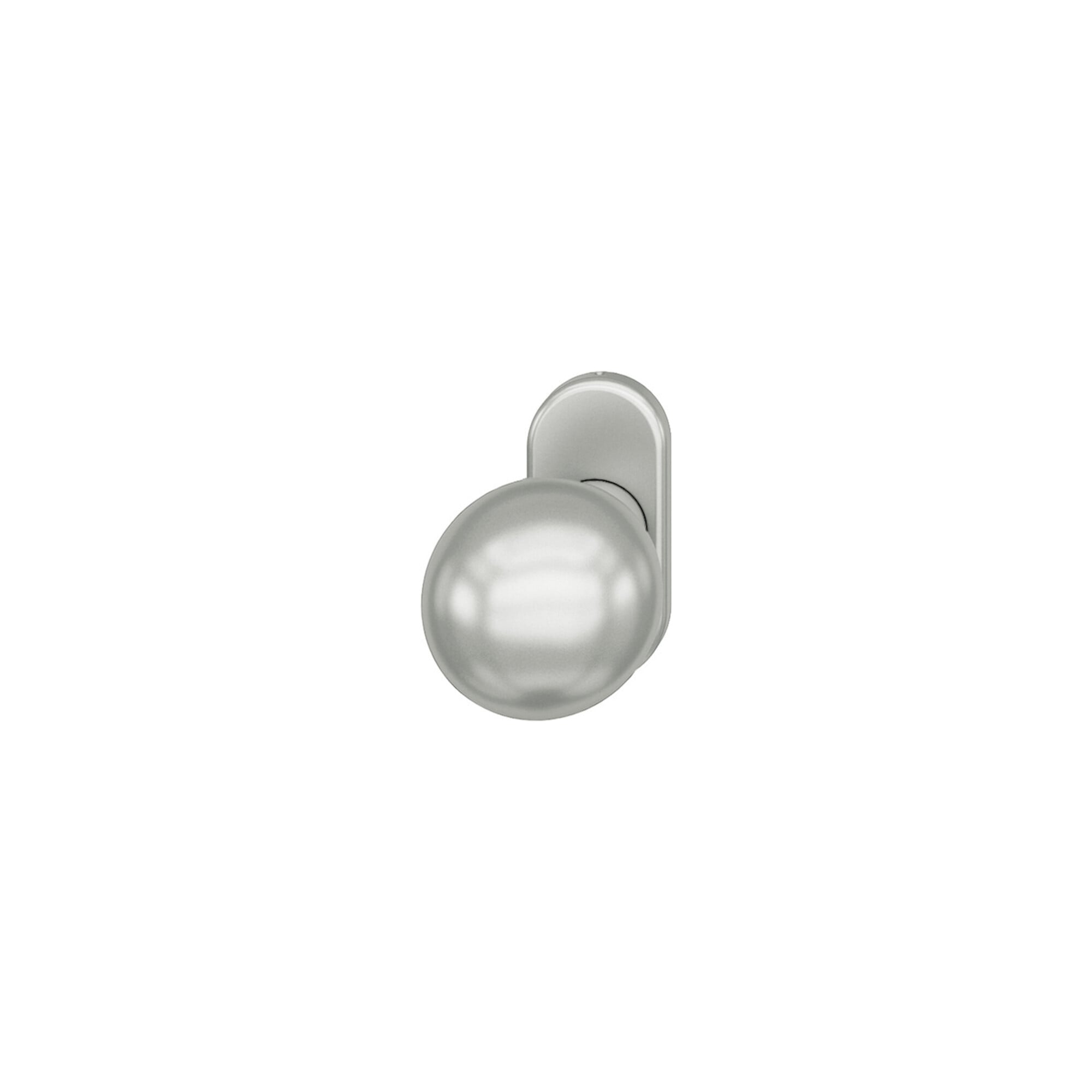 FSB 07 0802 Rahmentür-Knopf Material Alu. 0105 4-KT. 8mm fest/drehb. für Rahmentürmontage aus Aluminium, Vierkantstift und fest/drehbarer Funktion, 0