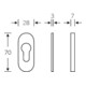 FSB Rosace de clé PT, PZ, 0 17 1729, ovale, F69 mat-3
