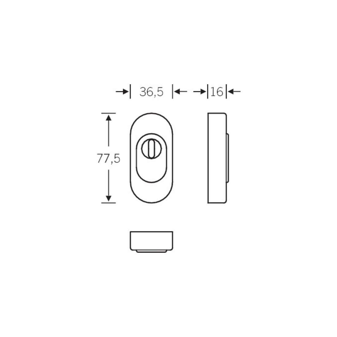 FSB Rosace de protection 73 3249 VA 6204 ov.m.m.ZA S.16mm